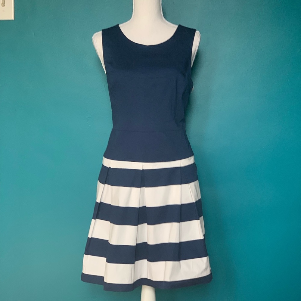 Forever 21 Nautical Fit & Flare Dress